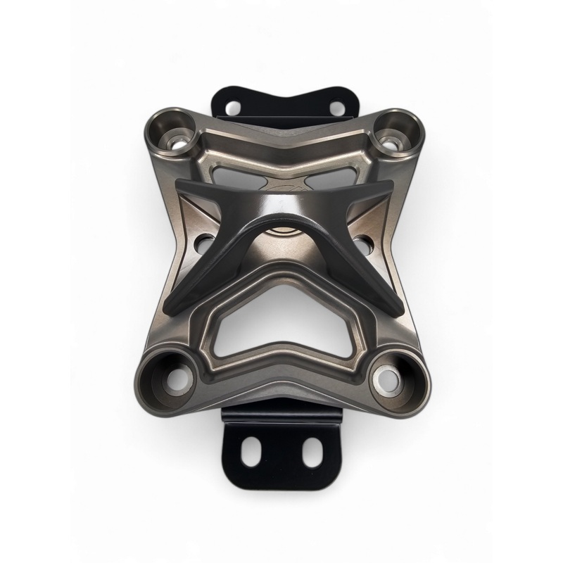 2022 to Current Can Am X3 10 Bolt Radius Rod Plate with Pull Hook (Gun Metal)