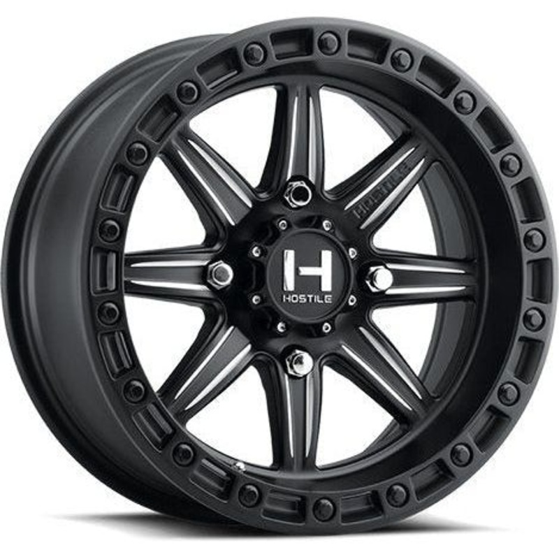 H109 Alpha UTV Wheel (Satin Black Milled) 4×137 15×7 (13mm)