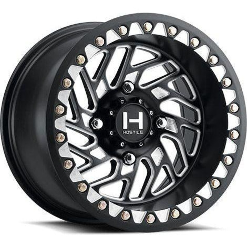 H316 Jigsaw UTV Beadlock Wheel (Satin Black Milled) 4×137 15×7 (13mm)