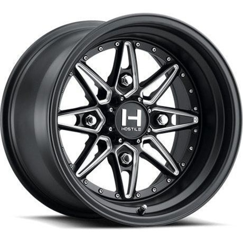 HF12 Blaster UTV Forged Wheel (Satin Black Milled) 4×137 15×7 (13mm)