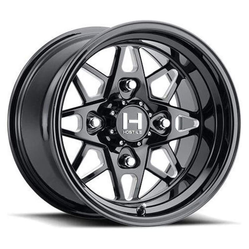 HF14 Holeshot UTV Forged Wheel (Gloss Black Milled) 4×137 15×7 (13mm)