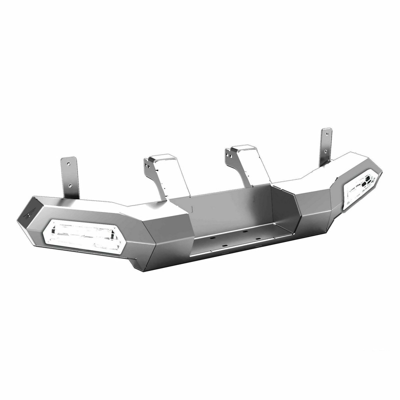 Polaris General Rear Winch Bumper Raw No Light Kit