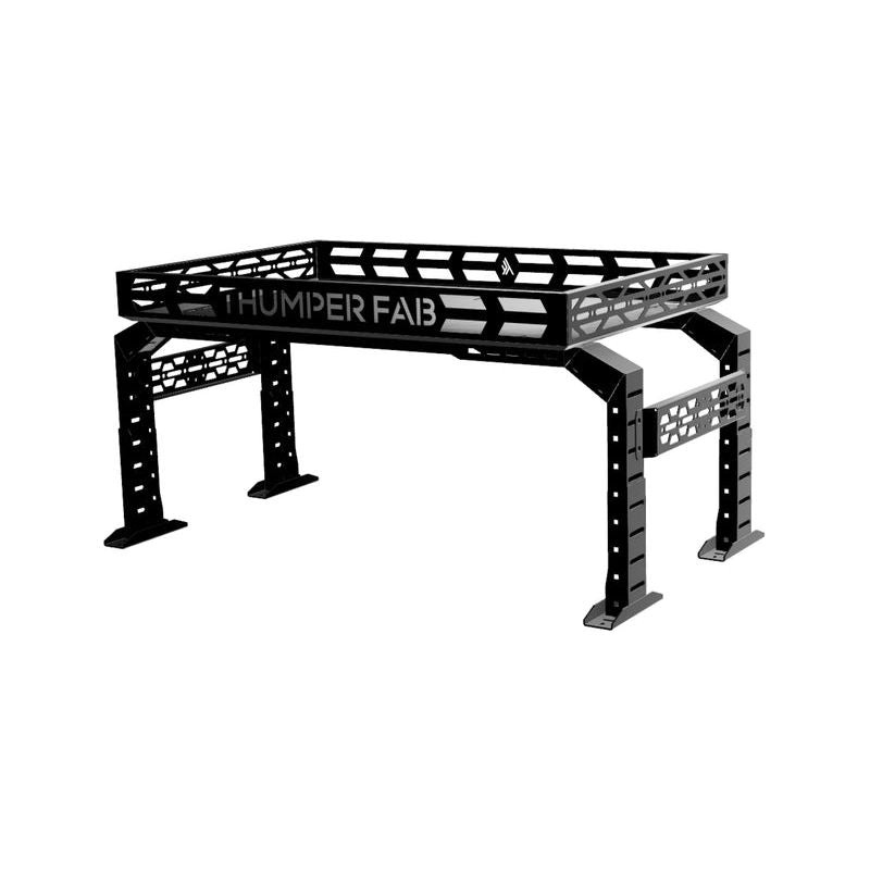 Polaris Ranger XD 1500 / Xpedition Adjustable Cargo Rack Raw No Lock & Ride Accessory Anchor Kit No Add-Ons