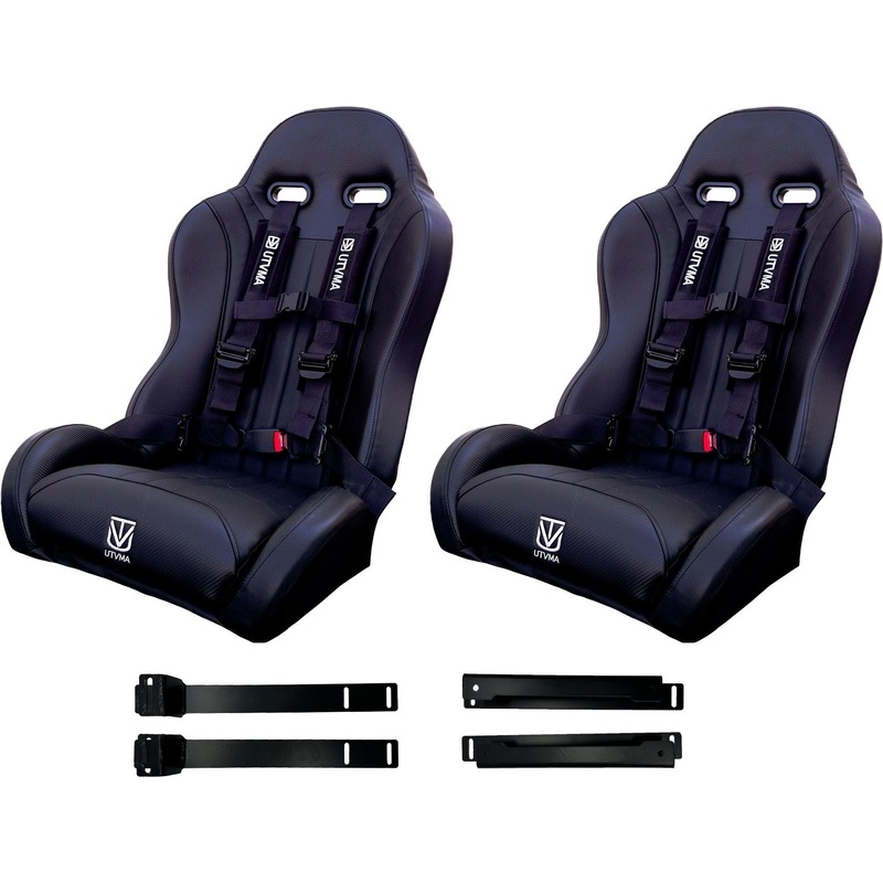 Honda Talon Front Bucket Seat Set Black No Harnesses