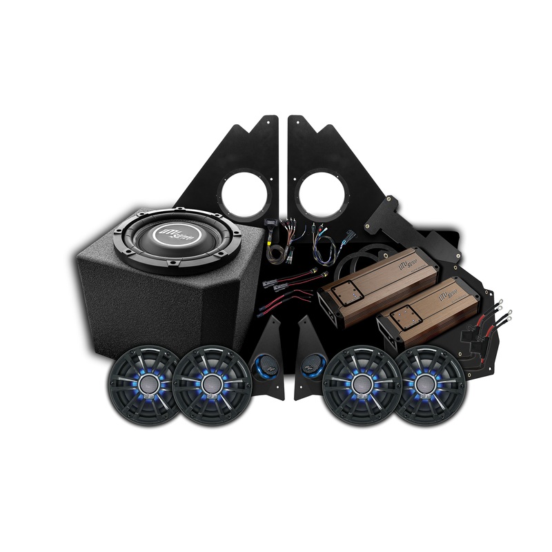 Polaris Ranger 1500 Ride Command Stage 7 Stereo Kit Single 10″ Subwoofer System No Front Overhead Speaker