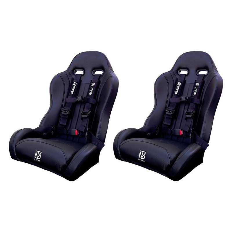 Polaris RZR 570 Front Bucket Seat Set Black No Harnesses