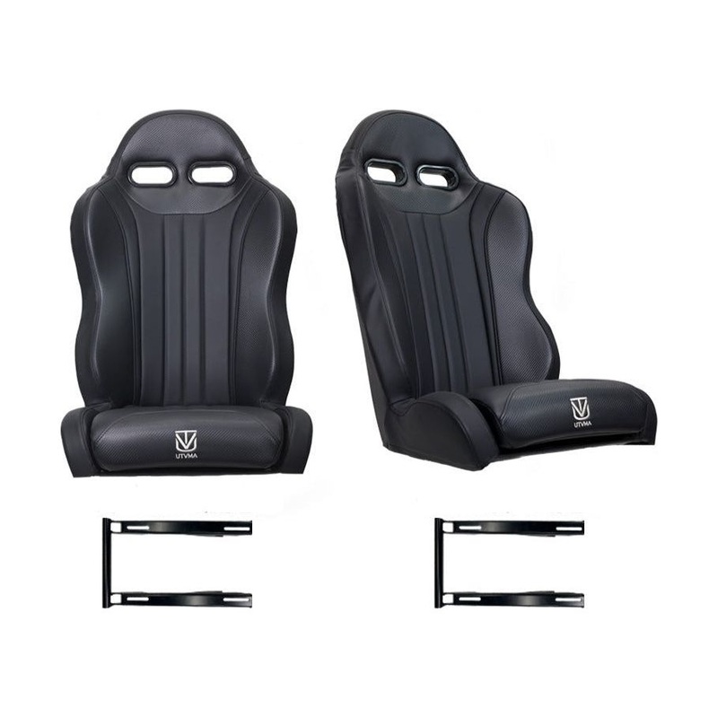 Polaris RZR Turbo R Weekender Series Bucket Seats Black No Harnesses
