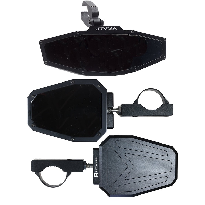 UTVMA Rearview and Sideview Mirror Kit Black Can Am Commander 2021+ (C clamp)