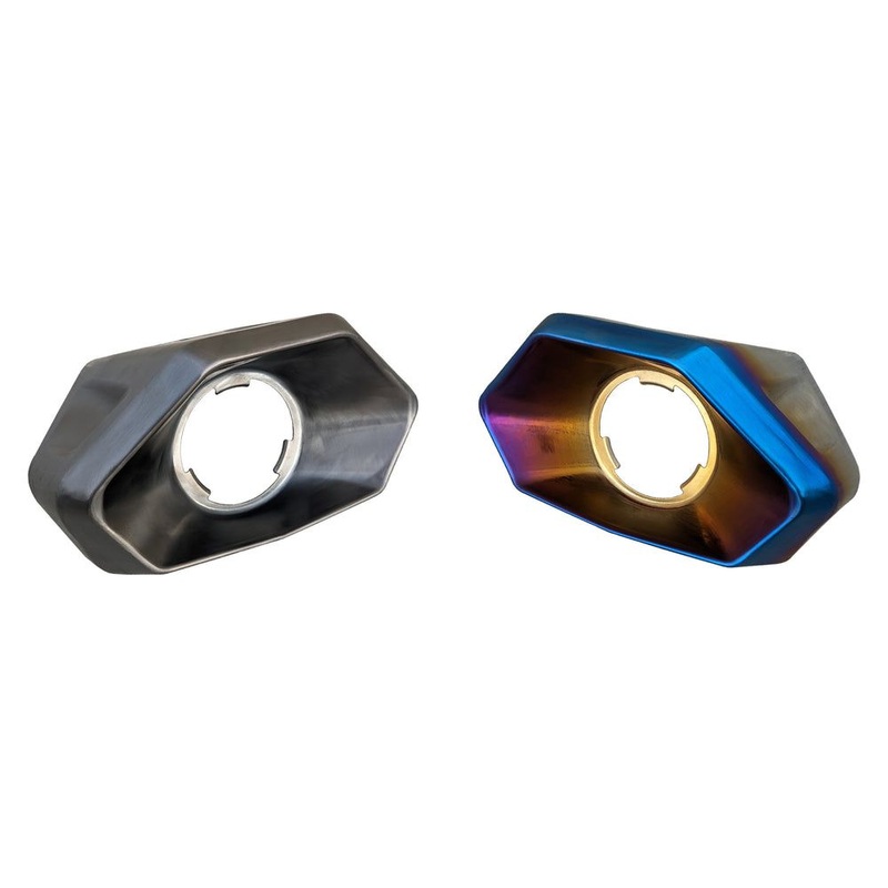 Can Am Maverick R Stainless Steel Replacement Exhaust Tip Black