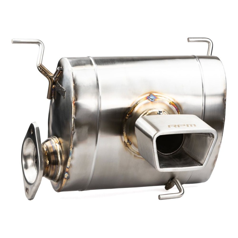 Polaris RZR Pro R Chambered 3″ Performance Exhaust Brushed