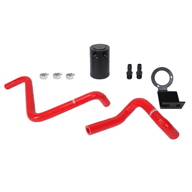 Mishimoto Toyota GT86 Baffled Oil Catch can red