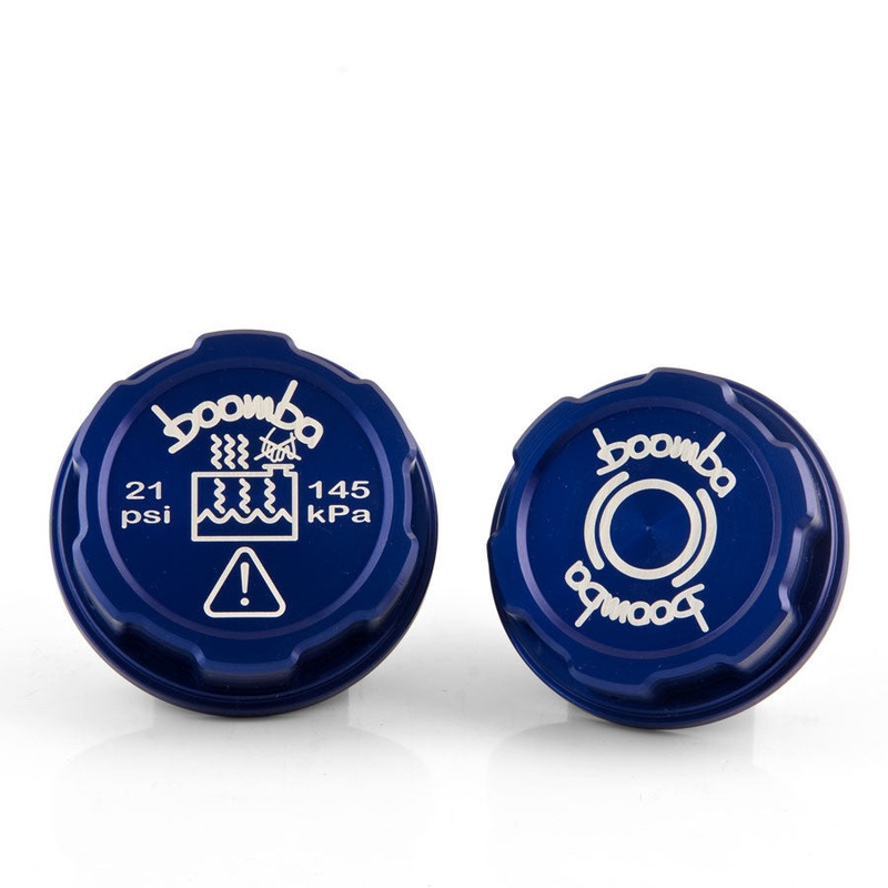 2012 + Ford Focus ST Brake Fluid Reservoir / Coolant Tank Reservoir Cap Covers Blue