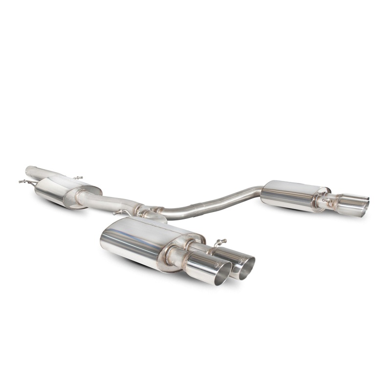 Audi A4 B8 2.0 TFSi 2wd Manual Cat back system (quad outlet) Cat back system (quad outlet)