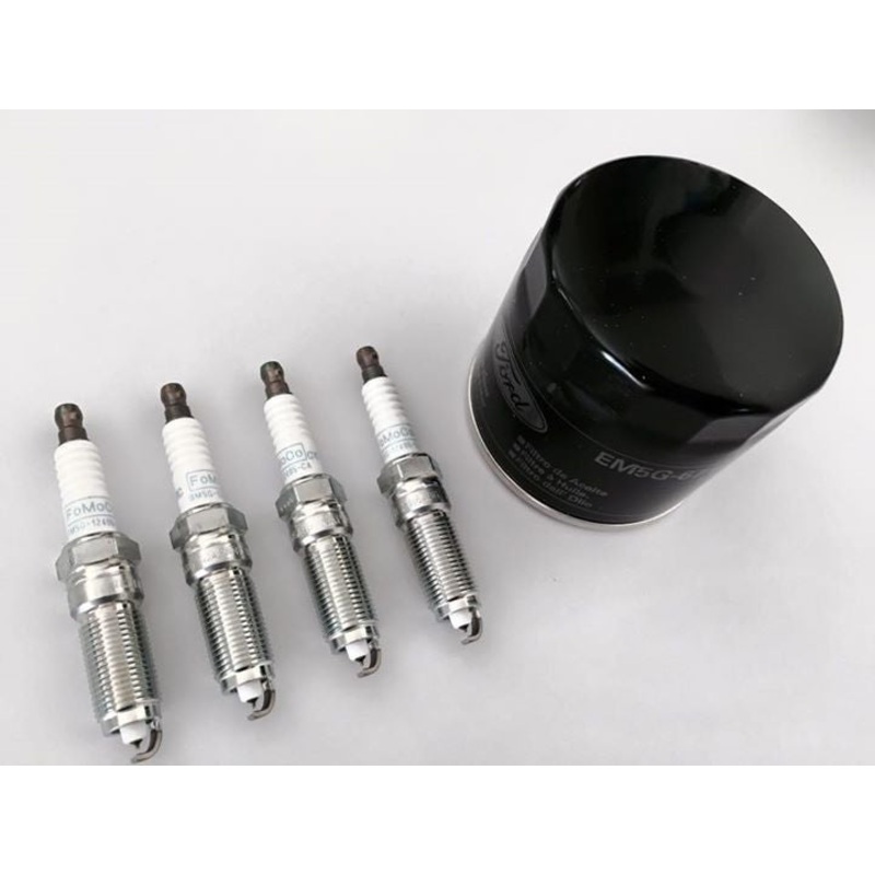 Fiesta OE spark plugs and oil filter
