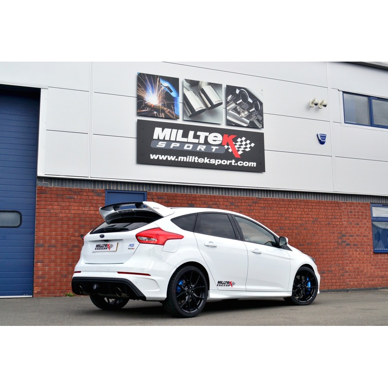 Focus RS Mk3 Milltek Cat Back Resonated Polished GT115