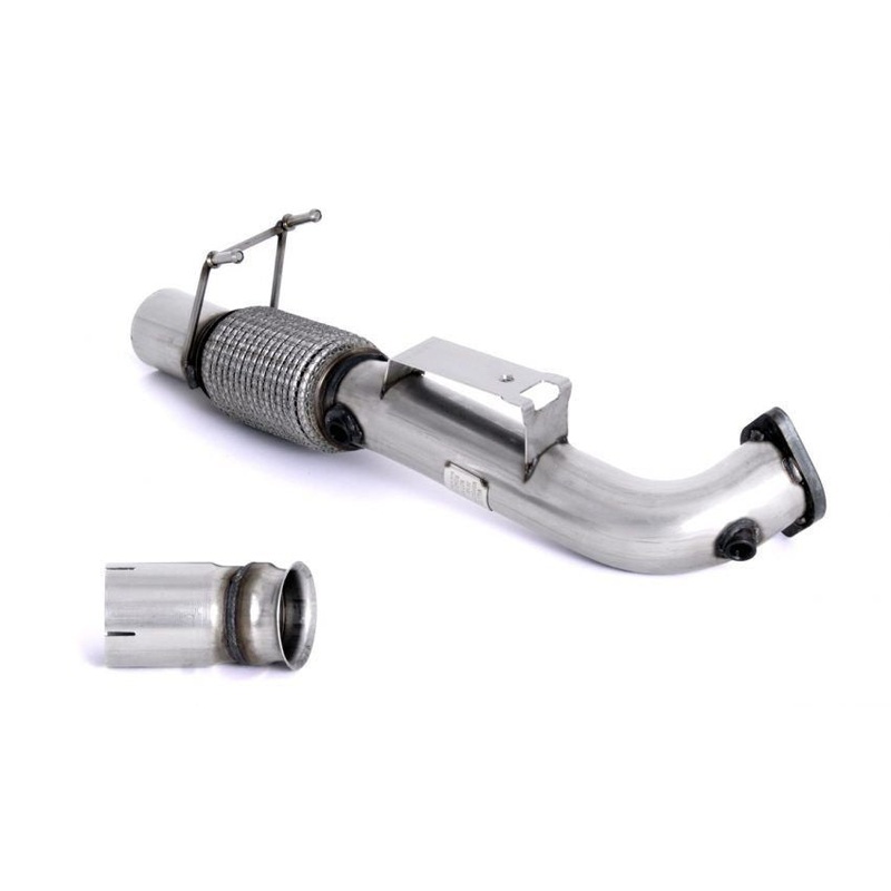 Miltek Focus RS MK3 – Large Bore Downpipe with Decat For fitment to OE Cat Back Only