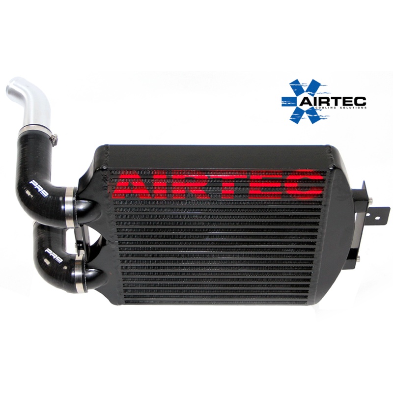 AIRTEC Stage 2 Fiesta 1.0 Eco Boost front mount Intercooler upgrade Red Polished