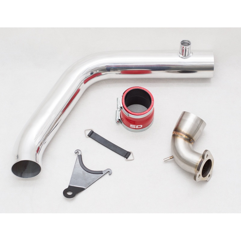 Fiesta MK7 ST 180 turbo elbow and crossover pipe combo Black Polished