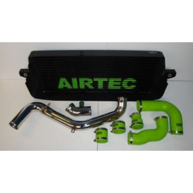 Airtec Stage 1 300bhp to 425bhp Focus RS Mk2 Intercooler & 2.5inch Boost pipe upgrade Polished Green