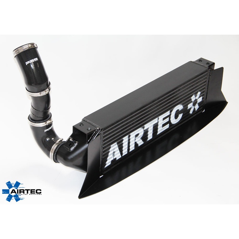 Airtec Stage 3 500+ bhp Airtec Intercooler 100mm core, Flowed end tanks + Scoop Pro-series Black