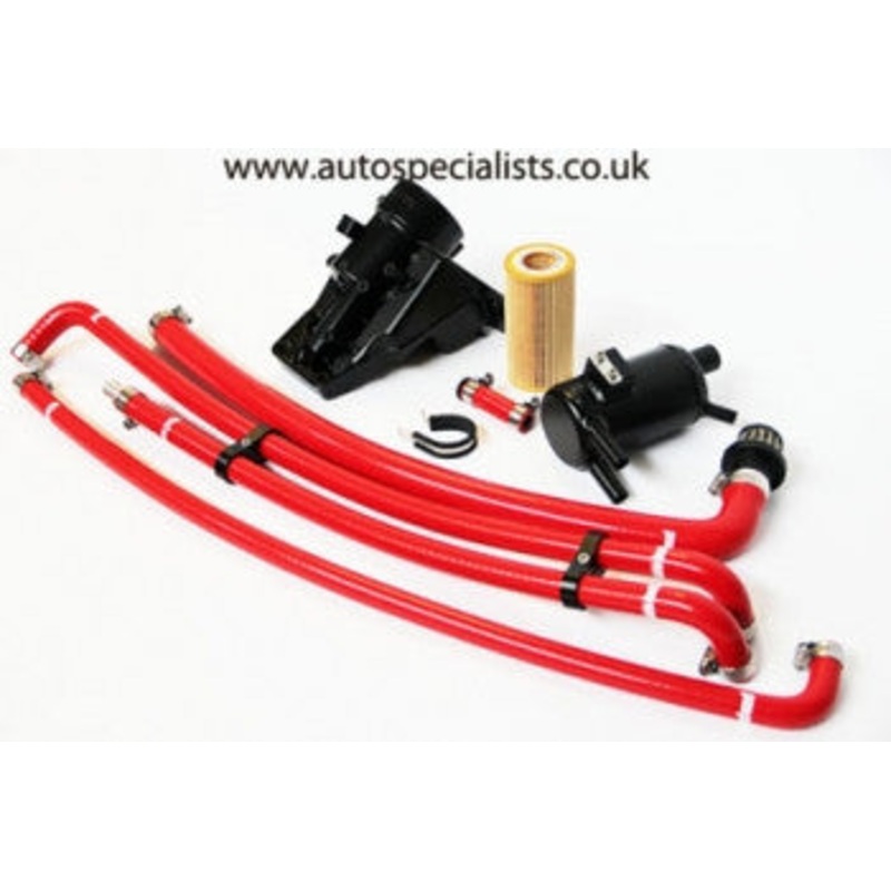 AS Performance 2 piece breather system for RS & ST Exchange Bright Red