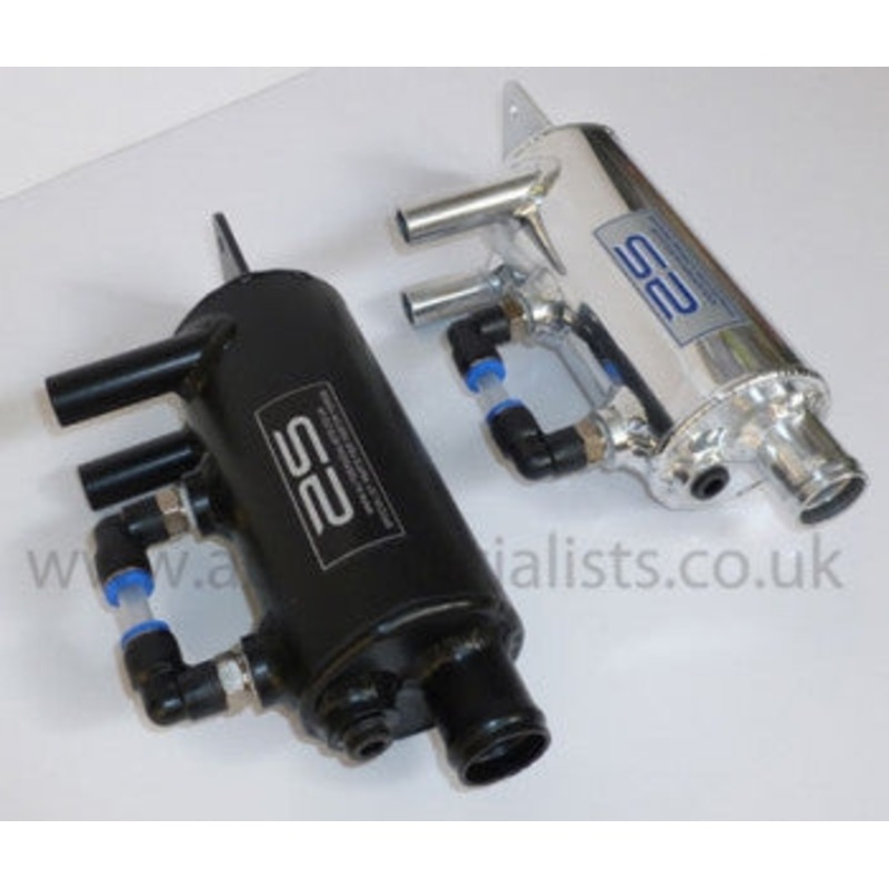 AS Performance Engine Oil Breather system with oil level indicator & full fitting kit Polished Black