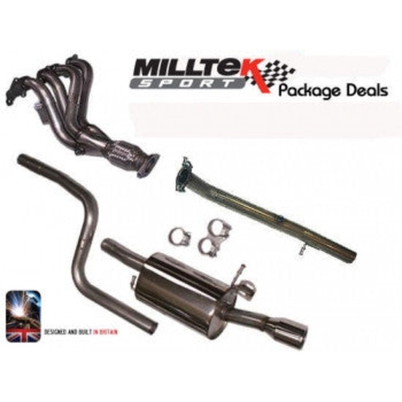 Fiesta ST150 Milltek Sport – Full Race system including 4-1 manifold, available with Decat or Sports Cat