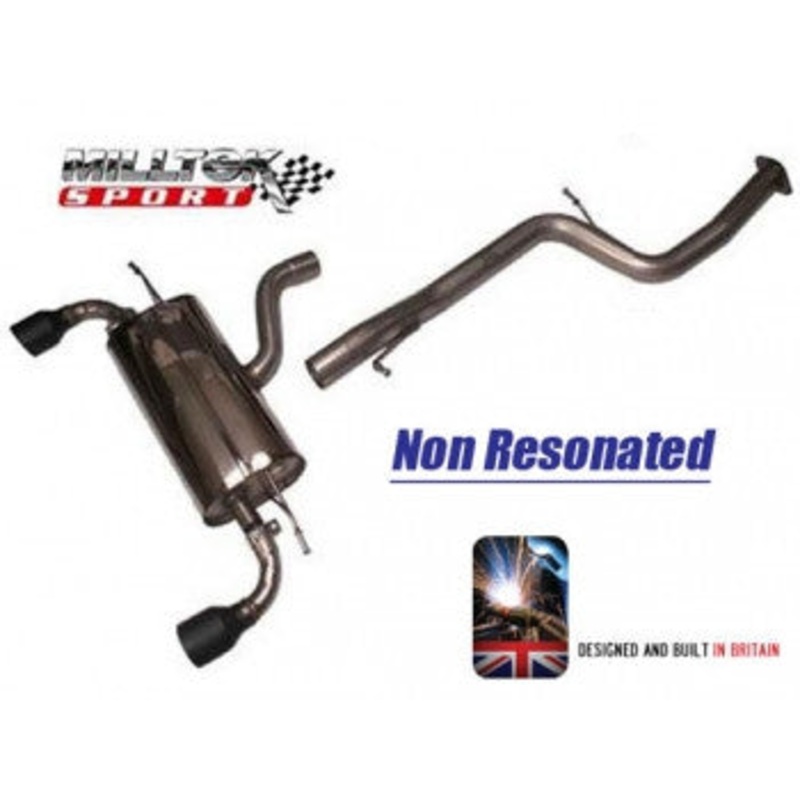 Focus ST Mk2 Milltek Sport Cat Back System available in Non Resonated & Resonated (Quieter)