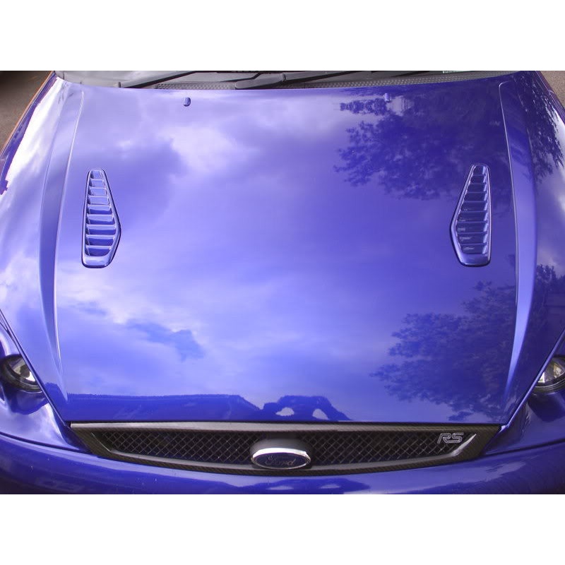 Fiesta RS turbo style bonnet vents Gloss black