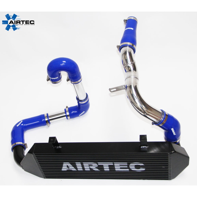 AIRTEC Astra Mk5 1.9 Diesel front mount Intercooler conversion kit Black Pro-series black intercooler and pipework