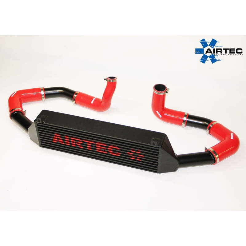 AIRTEC Corsa D 1.4 Turbo front mount Intercooler upgrade Blue Polished intercooler and pipework
