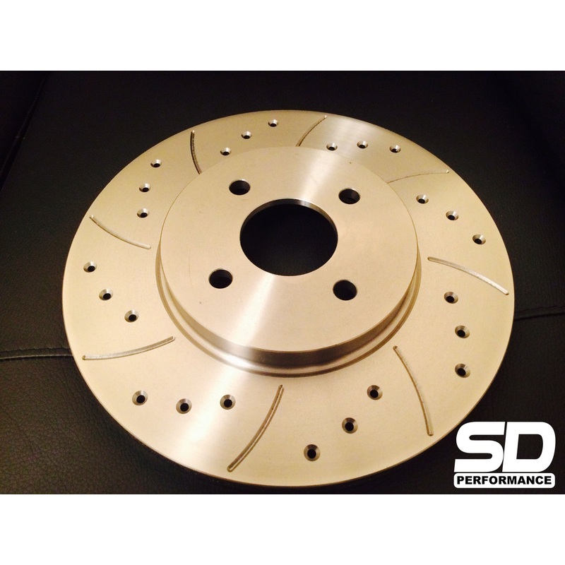 SD Performance Fiesta MK6 300mm conversion Performance discs – Drilled and Grooved