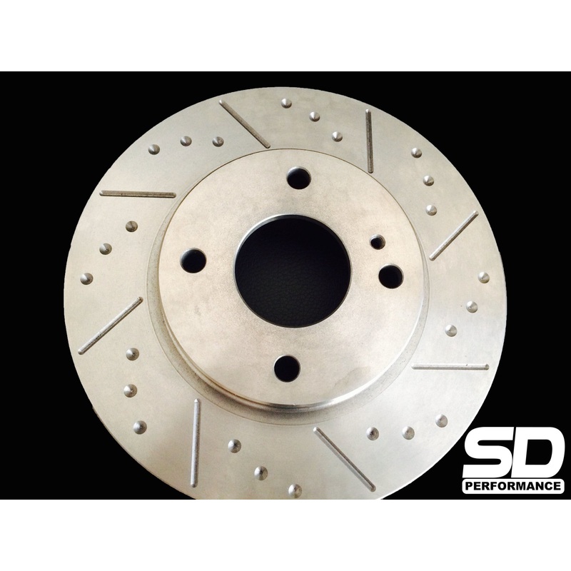 SD Performance Fiesta MK7 1.25 – 1.6 pre-facelift Performance front discs – Dimpled and Grooved