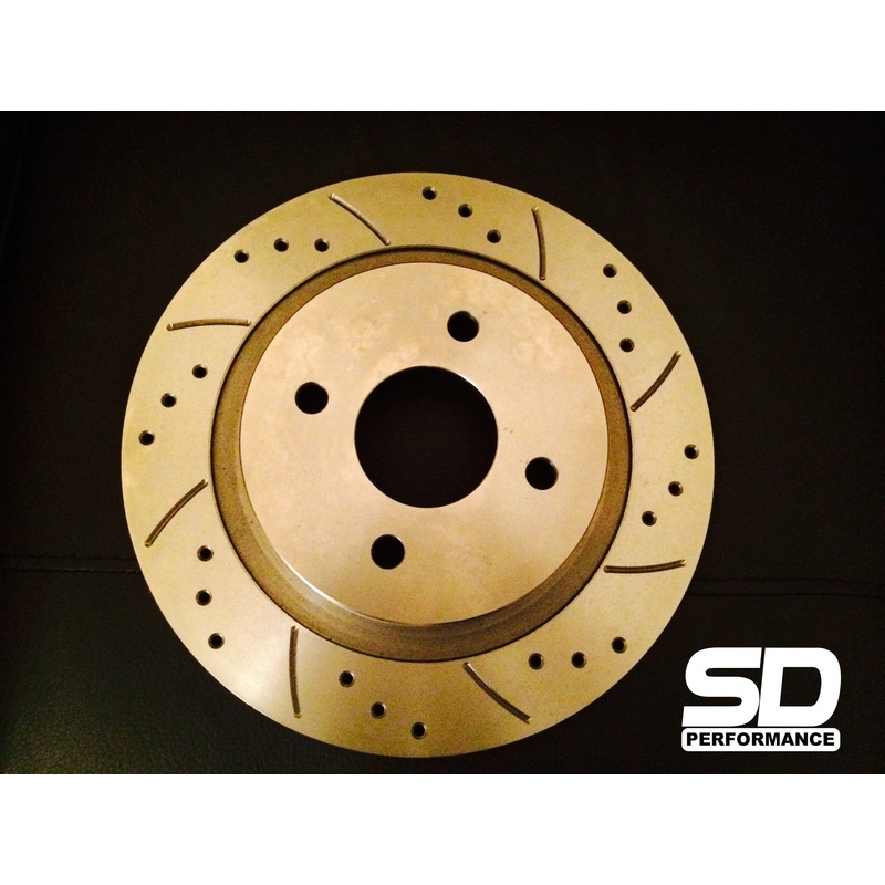 SD Performance Focus ST170 Performance rear discs – Drilled and Grooved