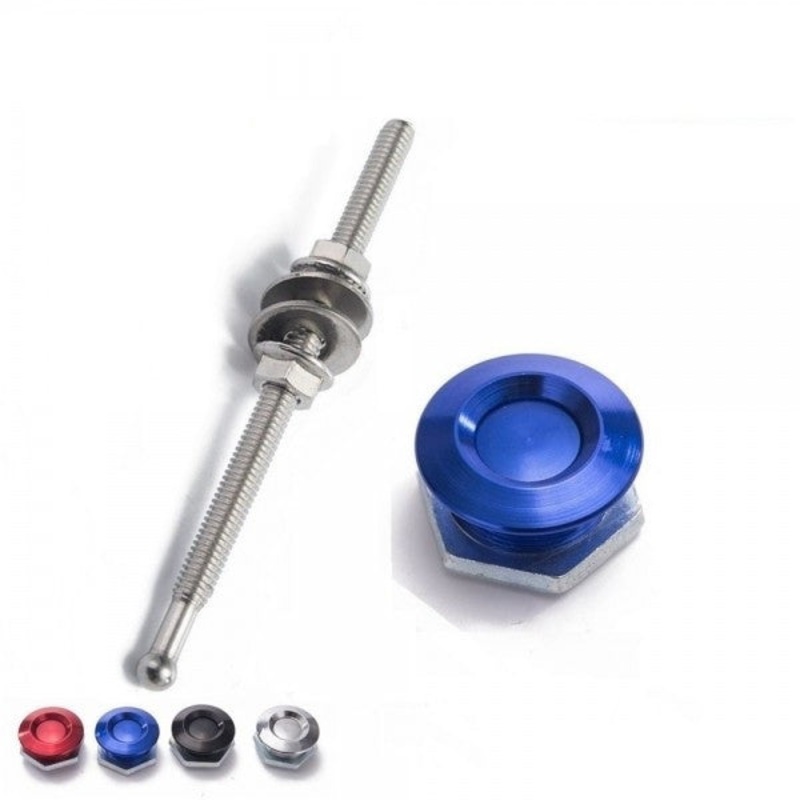 Quick Release Push Clip Bonnet/Boot/Body Panel Fastener – 25mm OD/100mm length Red