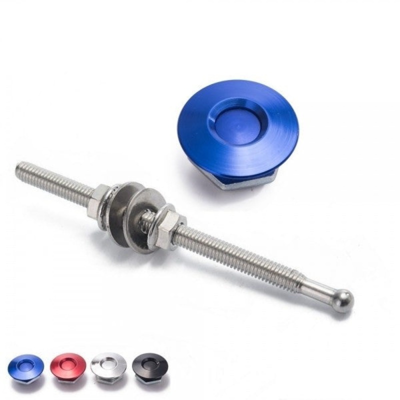 Quick Release Push Clip Bonnet/Boot/Body Panel Fastener – 32mm OD/100mm length Red
