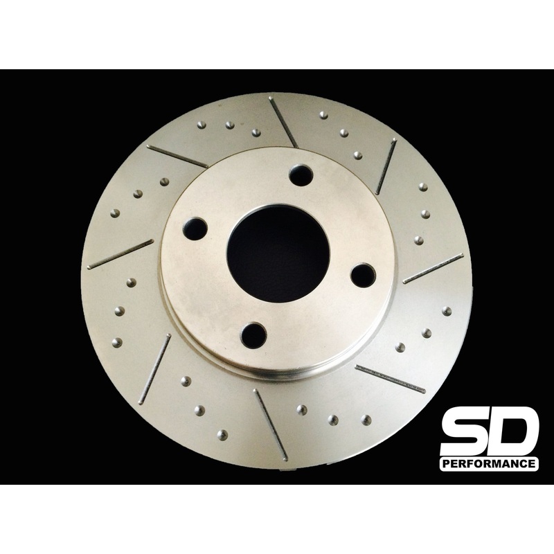 SD Performance Fiesta MK7 ST180 Performance rear discs – Dimpled and Grooved