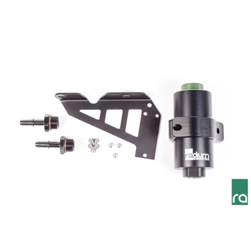 Fuel Filter Kit, Focus RS, Stainless, 10 Micron Black