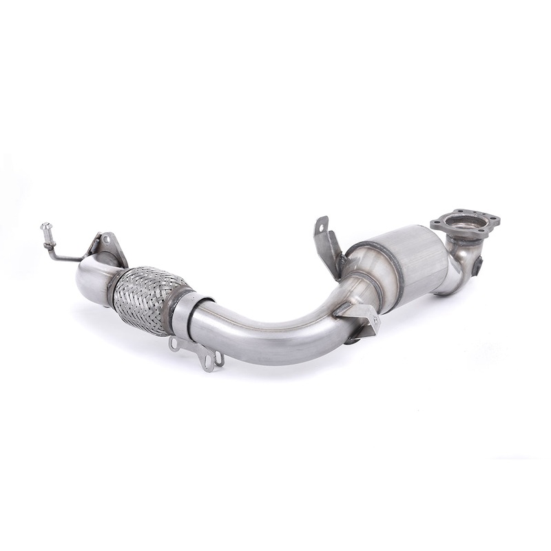 Milltek Sport Fiesta Mk8 1.0 Large Bore Downpipe with Sports Cat To fit OE cat back system ONLY – SSXFD236