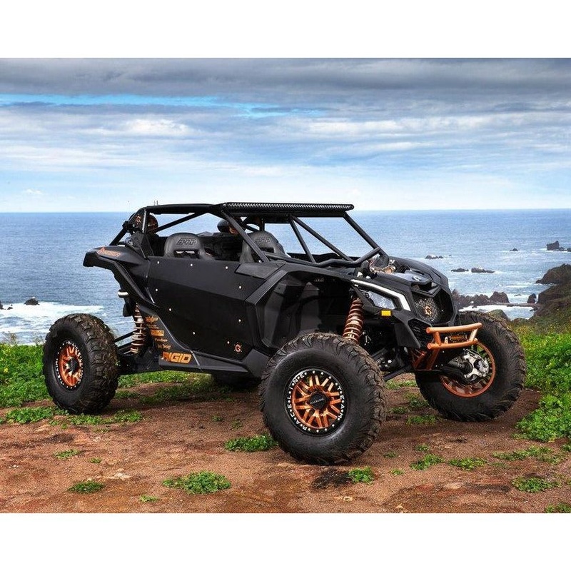 Can Am X3 Bolt-On Roll Cage Raw No Windshield