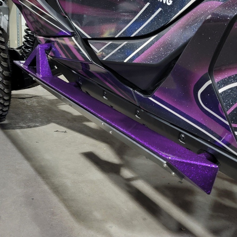 Can Am Maverick R Rock Slider Steps Raw