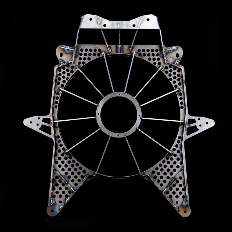 Can Am X3 Reinforced Fan Shroud Raw No Light Bracket