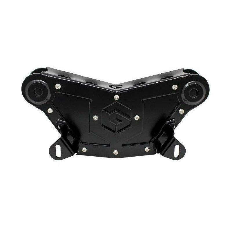 Can Am X3 Shock Tower Mount Black Shock Gusset Raw Back Plate