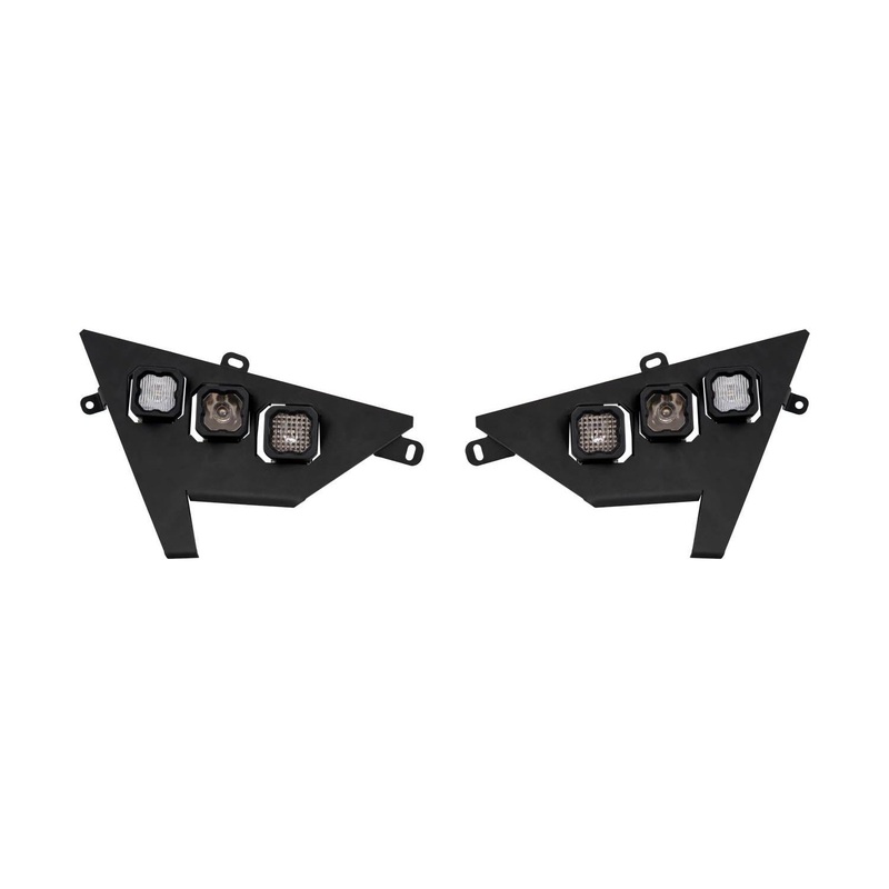 Polaris RZR Pro / Turbo R SSC1 LED Headlight Kit Bracket & Wiring Harness Only