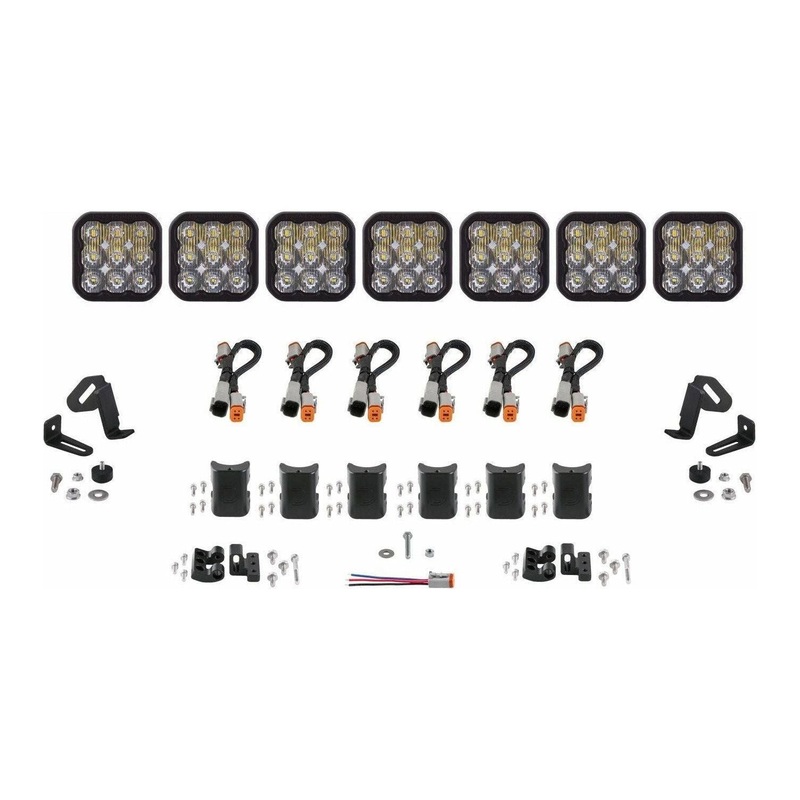 SS5 CrossLink 7-Pod Light Bar Sport White Driving No Mounting Bracket Kit