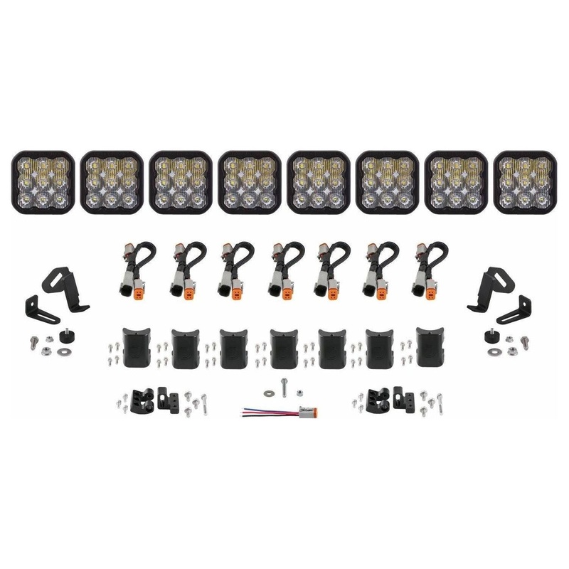 SS5 CrossLink 8-Pod Light Bar Sport White Driving No Mounting Bracket Kit