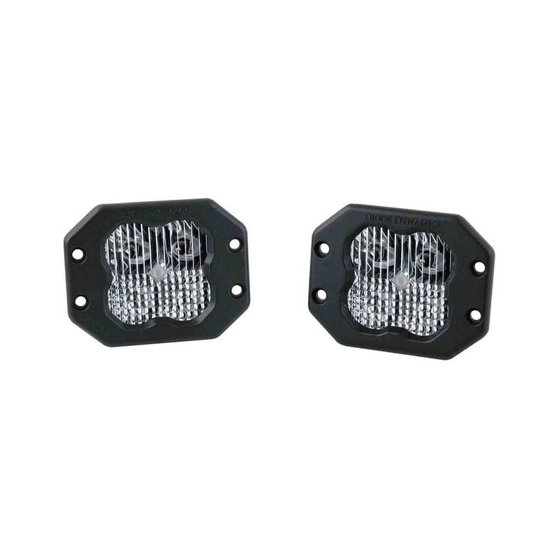 Stage Series 3″ White Sport Flush Mount LED Pods (Pair) Combo No Backlight