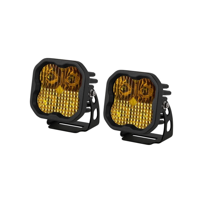 Stage Series 3″ Yellow Pro LED Pods (Pair) Combo No Backlight