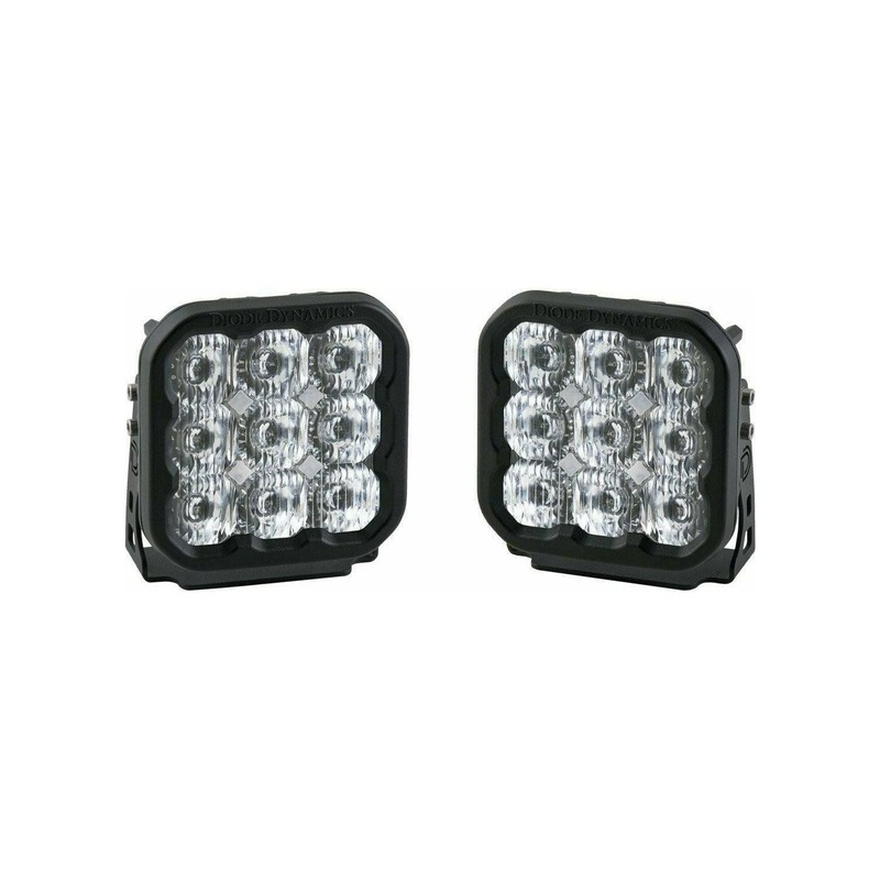 Stage Series 5″ Pro LED Pods (Pair) White Driving No Wiring Harness