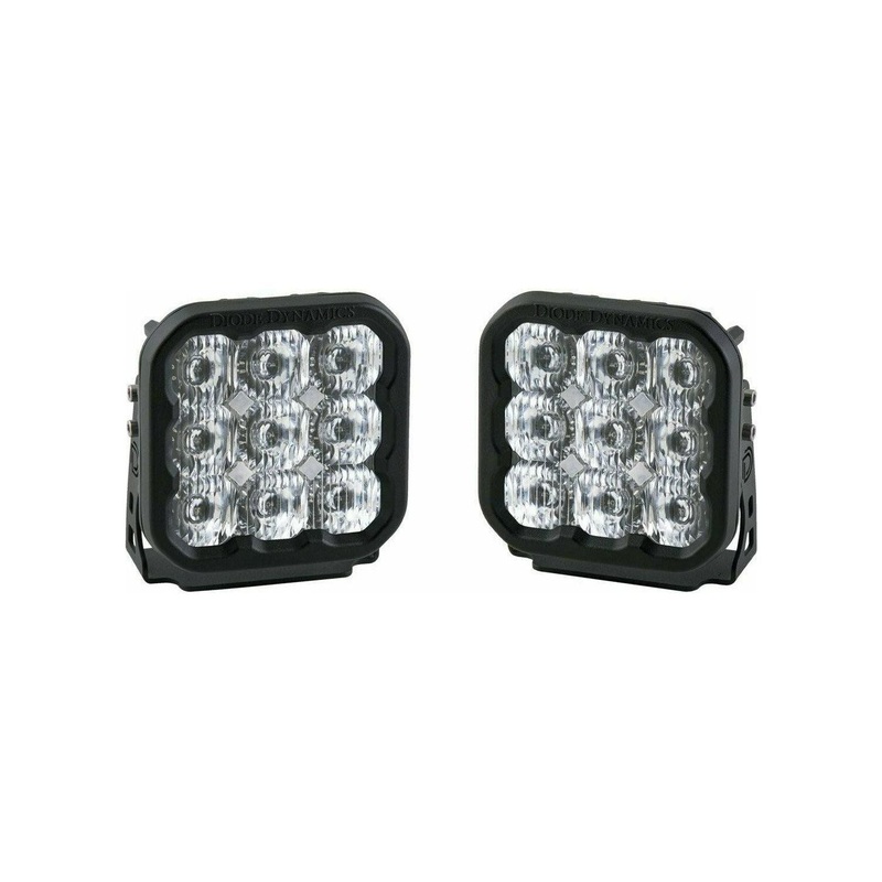 Stage Series 5″ Sport LED Pods (Pair) White Driving No Wiring Harness
